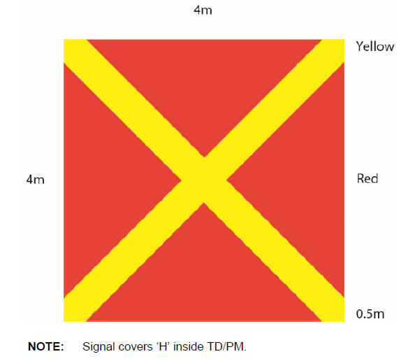product-1-1 Prohibited Landing Marker For Helidecks | FEC Heliports Equipment