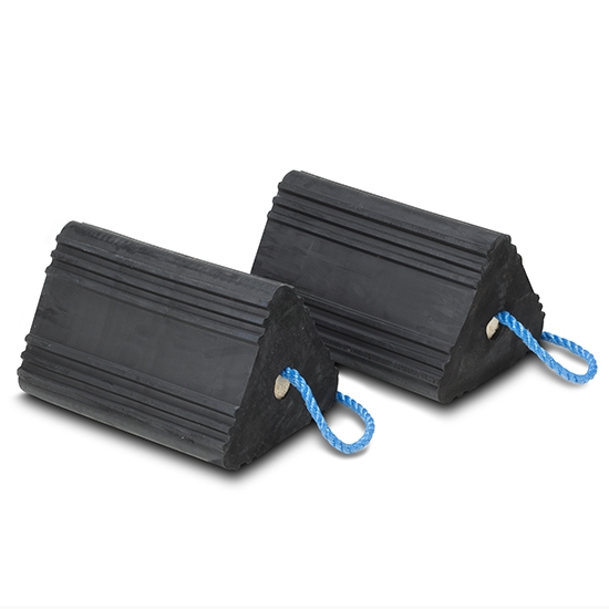 Heavy Duty Rubber Wheel Chocks Regular FEC Heliports Equipment